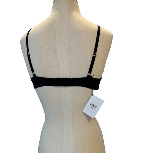 Wolford Logo Obsessed Bra  Size: 80B USA 36B Color: Black 61417 - 15 - Picture 5 of 6